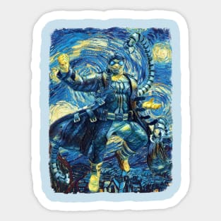 Dr. Otto Octavius Van Gogh Style Sticker